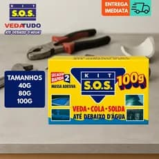 Cola Adesiva Massa Epoxi Kit SOS Veda Tudo Debaixo D'água Secagem Rápida Piscina Tubulação