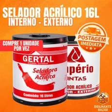 Selador Acrilico Interno Externo 16L Império | Gertal Parede Branco