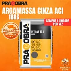 Argamassa ACI Premium Cinza 18kg Interno PraObra