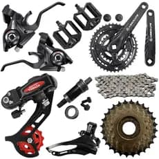 Kit Completo Relação 3x7v Transmissão Bike 29/26 bicicleta Mtb 21v