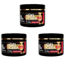 KIT GEL CERA ULTRA FORTE PARA BABY HAIR 3 UNIDADES - FIXADOR PARA CACHOS
