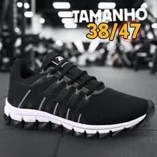 Tênis Esportivo Masculino Unissex Sapato Ultra Leve e Flexível Caminhada Corrida Academia Promoção