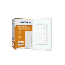 Interruptor Nova Digital Zigbee 3 Botões Físicos Inteligente Compatível Alexa e Google - Original