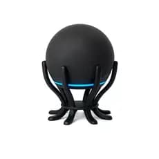 Suporte Alexa Echo Dot 4 ou 5 Garra Flutuante – Decoração Moderna e Funcional Branco Preto