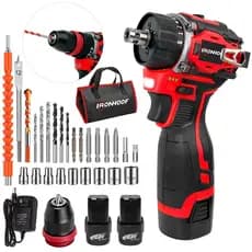 Furadeira Parafusadeira A Bateria Brushless Elétrica Sem Fio 2 Baterias