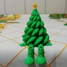 Árvore de Natal Articulada 3D Enfeite Criativo e Divertido Para seu Natal