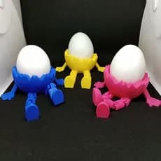 Suporte Porta Ovo Criativo 3D Colorido – Decoração de Cozinha Divertida