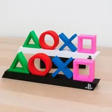 Letreiro Botões PlayStation - Impressão 3D (Colorido e Personalizado)