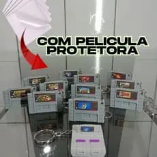 Chaveiro cartucho super nintendo 3D, Super Mario World, Zelda, Donkey Kong 1,2 e 3