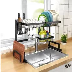 Cozinha Suspensa Modula Autosustentavel Escorredor Louça Rack Para Pratos Secador Retrátil Estético