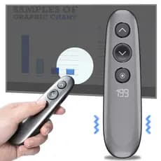 Apresentador Sem Fio Destacando Ampliação Caneta Laser Holofote Temporizador LED LCD Ponteiro Digital Air Mouse USB Apre