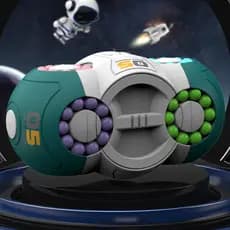 Quebra-Cabeça Espacial Multifacetado com Bolinhas Coloridas, Brinquedo Fidget Anti-Estresse Treinamento de Lógica para C