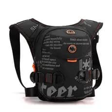Bolsa Multiuso Masculina Transversal, Cintura e Coxa para Ciclismo, Bolsa Peito Portátil Esportiva ao Ar Livre