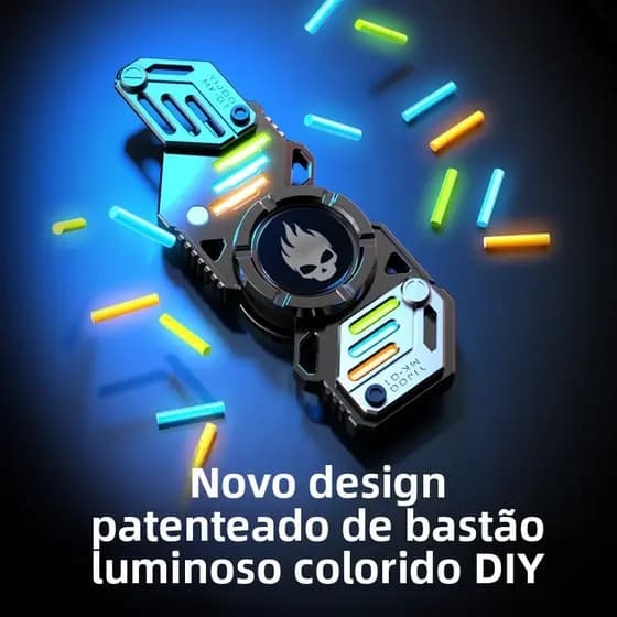 Brinquedos luminosos de descompressão, adequados para meninos, Tops giratórios de Metal educacional de alta tecnologia.
