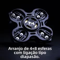 Fidget Spinner Rotativo Linkage Spinner Metal Oracle Descompressão Ferramenta Prática Estrela Roda Liga Anel Contas