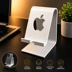 Suporte Celular Escritório De Mesa Universal Entrada Carregador Antiderrapante Protege e Segura