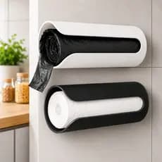 Suporte Organizador Para Rolo de Saco de Lixo Porta Sacolas Dispenser Para Casa Banheiro Lavanderia