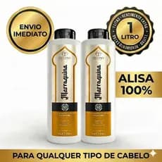 KIT 2 PROGRESSIVAS MARROQUINAS -1LT- ORIGINAL PREÇO DE ATACADO ENVIO IMEDIATO