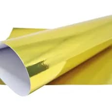 Papel Lamicote laminado 250g Dourado A-4 Artesanato Escolar Masterprint kit a escolher