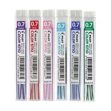 Grafite 0.7 colorid RLG, red, pink, softblue, violet, green, blue   - Pilot