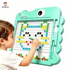 Lousa Mágica Caneta Magnética prancheta Infantil Educativo Autismo Cartelas 20 Desenhos