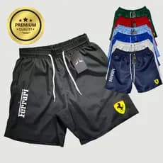 Short Bermuda Mauricinho Antiodor Esportiva Ferrari 01 -  Academia, Skate, Basquete, Corrida Tactel