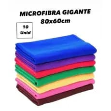 Pano de Chão Microfibra Gigante Multiuso 80x60 Kit com 10 unidades Limpeza Automotiva Casa limpeza I
