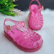 Sandália Infantil Mini Melissa Colorida com Fechamento Ajustável