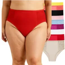Kit Calcinha Gestante Pos Parto Plus Size Calçola Lateral Larga com Renda Beleza Conforto e Qualidade