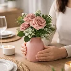 3 Buque Artificial Flores Decoração de Casamento Decoração de Mesa