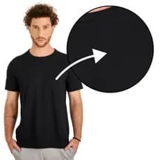 Camiseta Masculina com textura Confortável na Malha  KO1282-C2
