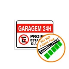 Placa Proibido Estacionar MODELOS Grande 30x40 Cm