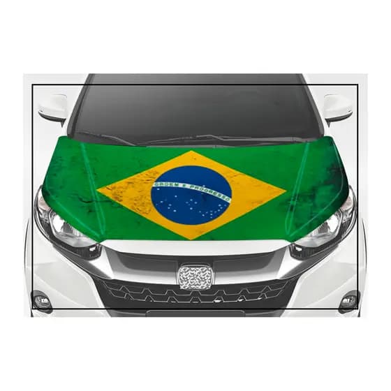 Adesivo Tunning p/ Envelopamento de Capô Carro - Bandeiras e Marcas - Copa 2026
