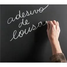 Adesivo Lousa quadro negro fosco, escritório, escola, lousa desenho criança, anotações, Brainstorm 100 X 50 Cm + 2 Giz