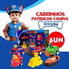 Kit 6/9 Carrinho Patrulha Canina Brinquedo Coleção Premium
