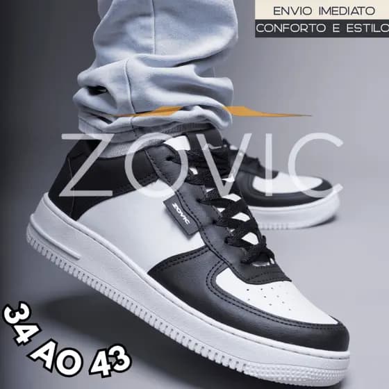 Tênis Masculino Branco Lançamento Confortável 34 a 43 Estilo Casual