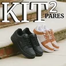 Kit 2 Pares ZOVIC Feminino | Tênis Leve e Moderno Street Style