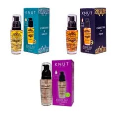 Óleo Capilar 35ml Knut (Elixir Oil Camelina e Ojon / Oil Cartamo e Argan/Vegan7 Rosa Mosqueta)