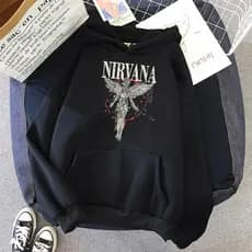 Moletom Canguru Estampa Banda Rock Nirvana Unissex - Blusa de Frio 100% Algodão - Envio Imediato - Spyke Shop