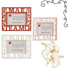 OFERTA Porta Retrato De Plástico Mãe Multicolorido Decoração Dia Das Mães Com Moldura