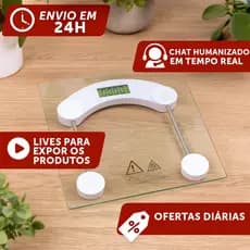 Balança De Vidro Digital LCD Suporta 180k Alta Precisao A Bateria