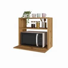 Suporte Aéreo Micro-ondas Branco 60×60×42cm – Design Moderno e Funcional - JDC HOME