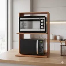 Suporte Suspenso Para Micro-ondas Forno Elétrico Organizador Moderno De Cozinha