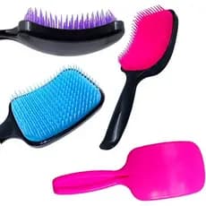 Escova Raquete Flex Hair Profissional Desembaraçadora Sem Quebrar Fios – Cabelos Lisos, Cacheados e Molhados
