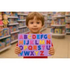 Alfabeto de Encaixe em EVA 26 Letras Coloridas – Brinquedo Educativo Infantil, Didático e Pedagógico