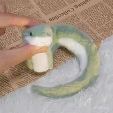 1 Peça Réptil Dobrável Cobra Simulada Decoração de Pelúcia para Casa 40 Cm Brinquedo Boneca Inseto Verde D