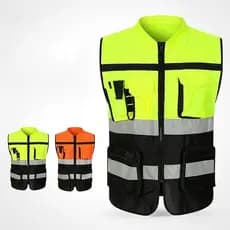 Colete Refletivo de Alta Visibilidade Roupas de Trabalho Motocicleta Noite Construção Segurança Proteção