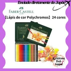 Lápis de cor Faber-Castell Polychromos, 24 cores, em lata [Produto oficial do Japão] [Enviado diretamente do Japão]