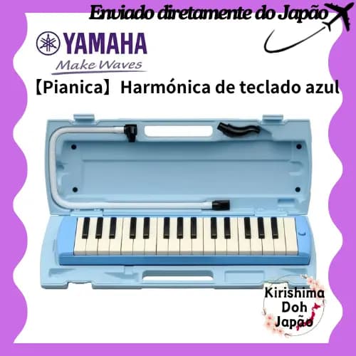 Yamaha YAMAHA PIANICA Pianica, gaita de teclado, 32 teclas, azul, P-32E. Concebida a pensar na facilidade de utilização pelas crianças. Inclui estojo rígido em plástico da mesma cor. 1) Azul[Enviado diretamente do Japão]