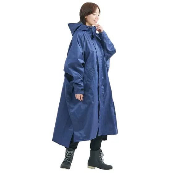 [Ame to Hare] Poncho de chuva para bicicleta, capa de chuva compatível com mochila, ideal para deslocamento e escola